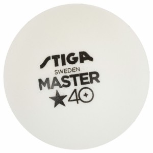 Мячи пластиковые STIGA MASTER 1* ABS 40+ 6шт (белые)